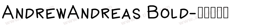 AndrewAndreas Bold字体转换